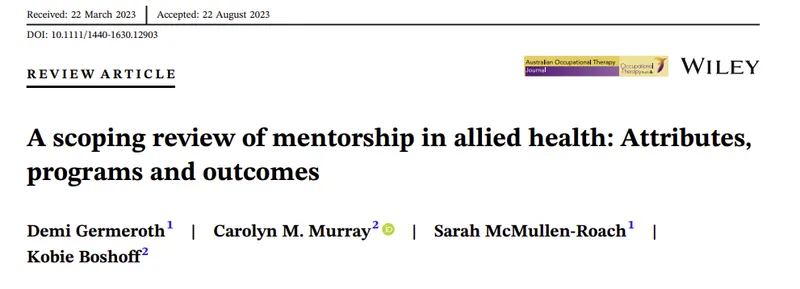 Pesquisa sobre mentoria
