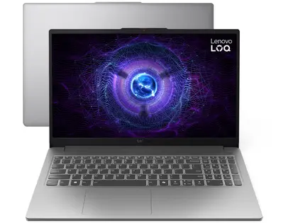 Notebook Gamer Lenovo LOQ 83ME0007BR com Intel Core i5 12450HX e NVIDIA GeForce RTX 3050 6GB